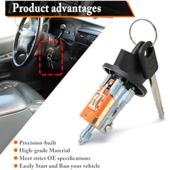 For 1996-2018 Ford Ignition Switch - Ford F150 F250 F350 Ranger E150 E250,1996-2007 Lincoln Mercury Ignition Lock Cylinder Mazda 1998-2009 OME:924-724