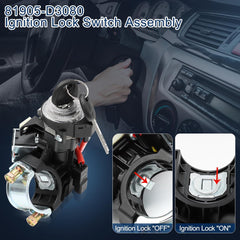 81905-D3080 Ignition Lock Cylinder Switch Kits & Housing for 2015 2016 2017 2018 2019 2020 2021 Hyundai Tucson