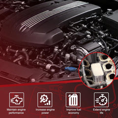 11428585235 Aluminum engine oil cooler, compatible with BMW 218i, 220i, i8, 2 Series, and MINI Cooper; replaces 11428511391 Oil filter housing adapter with sensor and gasket.