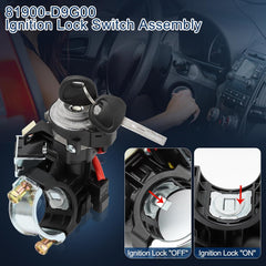 81900-D9G00 Ignition Lock Cylinder and Ignition Housing Switch Kit for 2017 2018 2019 2020 2021 2022 Kia Sportage