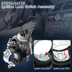 81910-A4110 Ignition Lock Cylinder & Housing Kits for 2015-2021 Kia Sedona 2015-2019 Hyundai Sonata