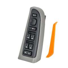 15883323 Front Driver Side Door Lock and Power Window Switch & Light Gray Bezel Cover Fit for 2003-2008 Chevy Avalanche Silverado Suburban Tahoe GMC Yukon Sierra Yukon XL Cadillac Escalade, 901-075