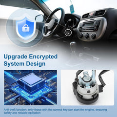 Compatible with 2010-2013 Kia Soul Hatchback 1.6/2.0L,Ignition Key Switch Assembly OME:81900-2KA30