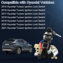 Compatible with Kia Hyundai Vehicles: Automotive Replacement Ignition Lock Cylinders 2015 2016 2017 2018 2019 2020 2021 Hyundai Tucson Ignition Lock Cylinder with Ignition Lock Housing. Replaces Parts Number: 81905-D3080 81905D3080 Ignition Lock Switch Assembly. Package Includes: 2*Keys, 2*Screws, 1*Ignition Lock Cylinder, 1*Ignition Housing