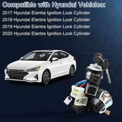 Compatible with Hyundai Vehicles: 2017 Hyundai Elantra Ignition Lock Cylinder 2018 Hyundai Elantra Ignition Lock Cylinder 2019 Hyundai Elantra Ignition Lock Cylinder 2020 Hyundai Elantra Ignition Lock Cylinder