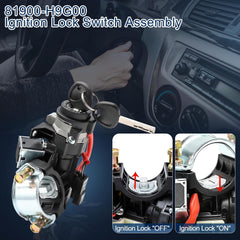 81900-H9G00 Ignition Lock Cylinder Housing & Ignition Switch Kits for 2021 2022 2023 Kia Rio