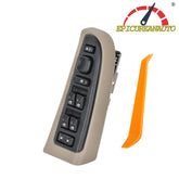 EPICUREANAUTO 15883323 Driver Side Door Lock and Power Window Switch & Tan Bezel Cover Fit for Chevy,GMC,Cadillac 901-075#DWS-220