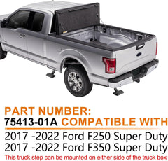 75413-01A Truck Bed Side Step Retractable Step for 2017-2022 Ford F250 F350 ,Driver or Passenger Side Mounting Bedstep - Epicureanauto - 75413-01A