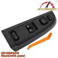 EpicureanAuto 15883318 Master Power Window Switch & Bezel Assembly for 2003-2007 Chevrolet Silverado 1500 2500 3500 HD Classic, GMC Sierra 1500 2500 3500 HD Classic Window Master Switch & Panel Assembly DWS-226