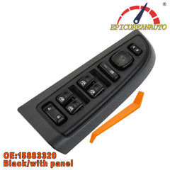 EpicureanAuto 15883320 Driver Side Door Lock Chevy,GMC,Cadillac and Power Window Switch & Black Bezel Assembly
