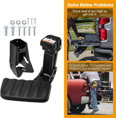 Truck Bed Step Side Step Retractable Step Compatible with Ford F-250 F-350 2023 2024 2025 Bed Step Bumper Step OE:VPC3Z-17A958-A - Epicureanauto - VPC3Z-17A958-A