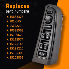 901-075, 901075, DWS220, 1S15842, 10398568, 15109670, 15112974, 15125145, 15181220, 15195303, 15202853, 15883323