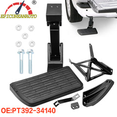 Rear Bed Step Retractable Bed Step Bumper Step for Tundra 2014 2015 2016 2017 2018 2019 2020 2021 Truck Bed Step,Folding Rear Bumper Tailgate Step