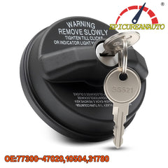 epicureanauto 10504 Gas Cap Fit for Chevrolet Nissan Toyota Honda GMC Buick Infiniti Subaru, Lock Fuel Cap Replace for Mazda Cadillac Isuzu Lexus Acura, Locking Gas Caps Replace 77300-47020 Fuel Tank Cap Locked