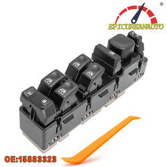 epicureanauto OE15883323 901-075, DWS-220Fit Driver Window Switch - Replacement for Chevy Tahoe, Silverado 1500/2500/3500HD, Suburban; GMC, Sierra; Cadillac