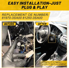 Front left door lock Hyundai Sonata hybrid ignition switch door lock cylinder with 2 keys EOM: 81970-3SA00, 81250-3SA00