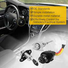 Front left door lock Hyundai Sonata hybrid ignition switch door lock cylinder with 2 keys EOM: 81970-3SA00, 81250-3SA00