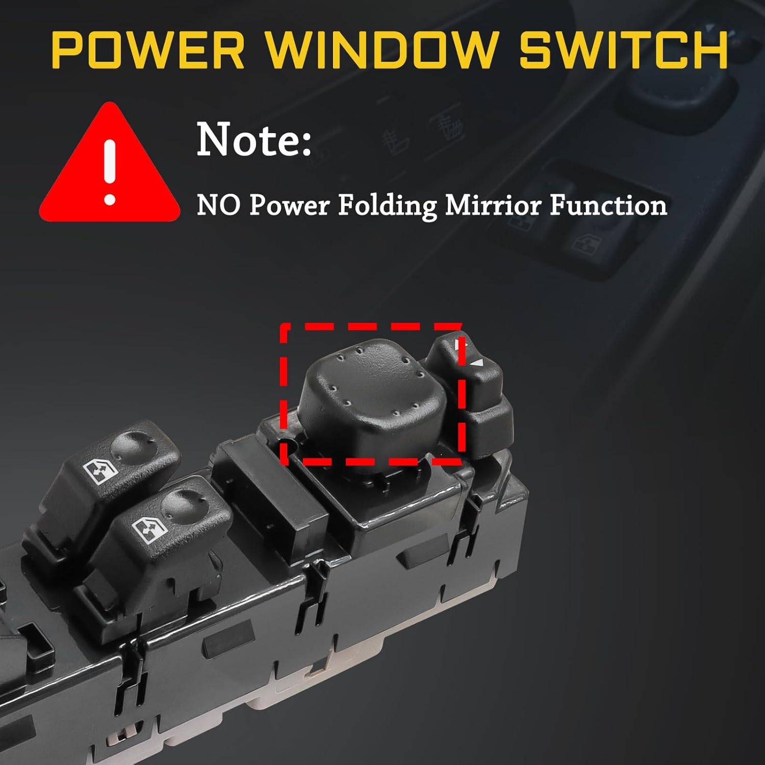 15883318, DWS-226, 10398563, 15112970, 15125141, 15202849 Fit For：2003 2004 2005 2006 2007 Chevrolet GMC Window Switch Automotive Power Driver Side Window Switch