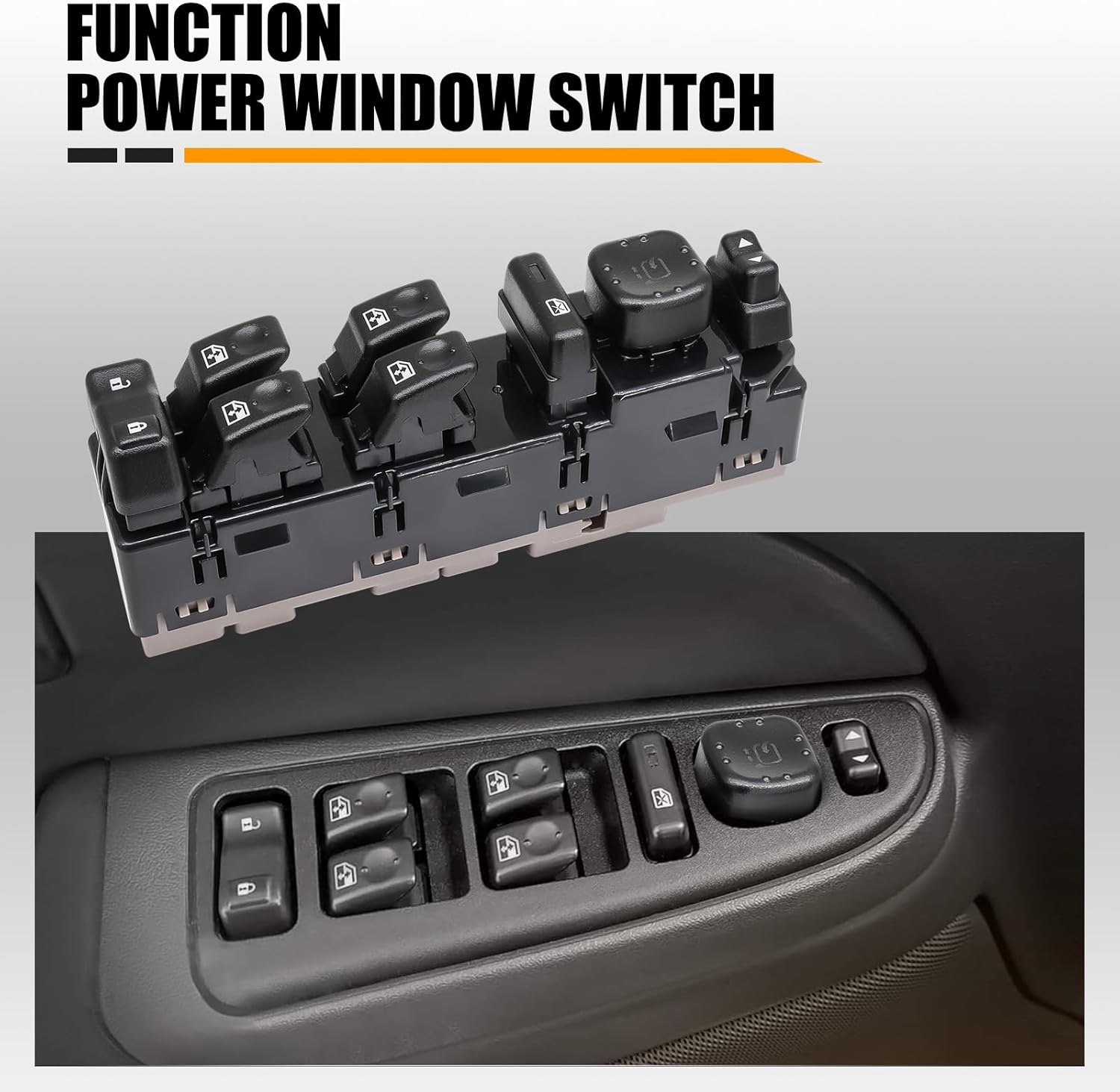 15883429 Master Control Power Window Door Lock Switch Hummer H2 Window Switch and Door Lock with Folding Mirrors Control