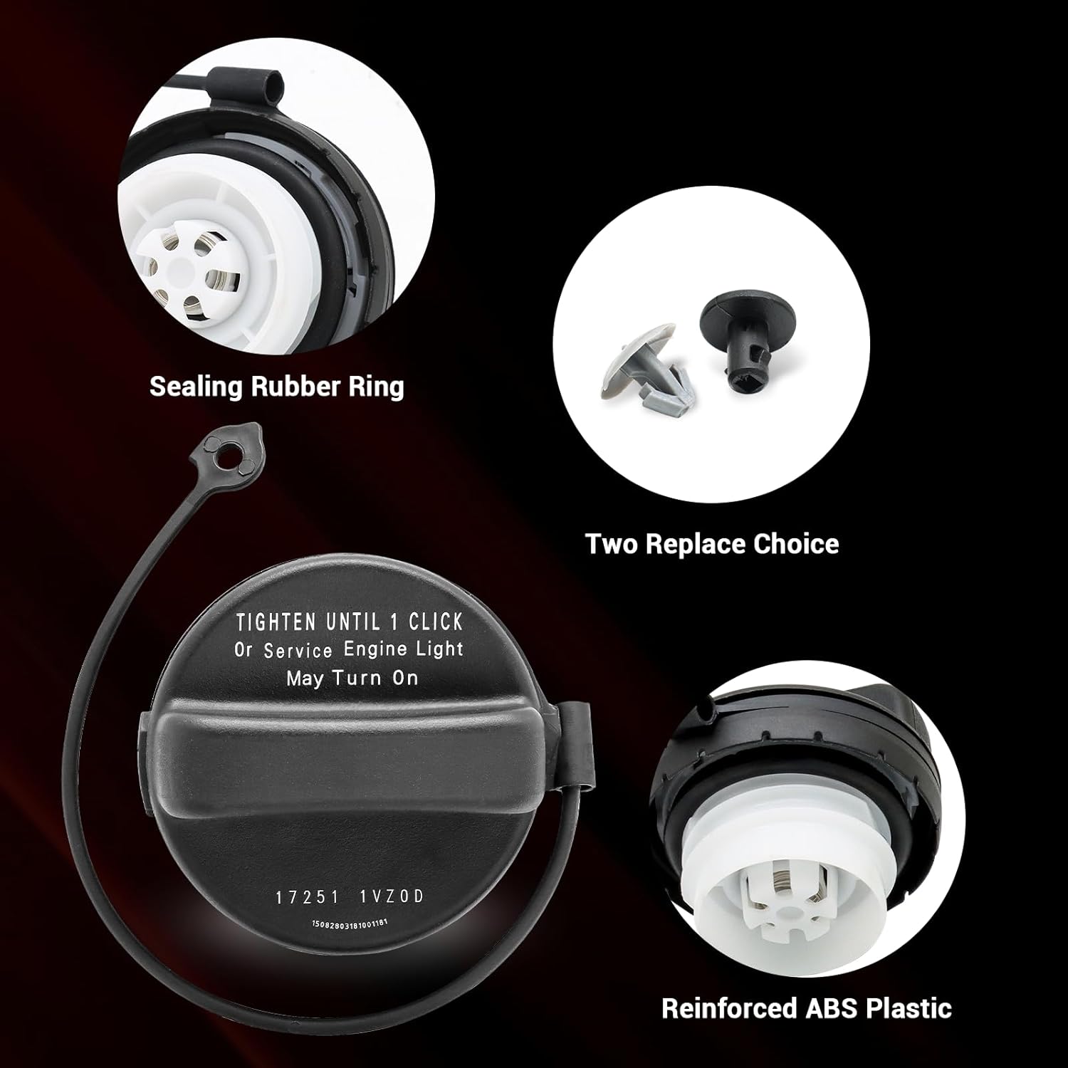 Gas Cap Fuel Cap Replaces 17251-3JA0A for Nissan Pathfinder,Infinit