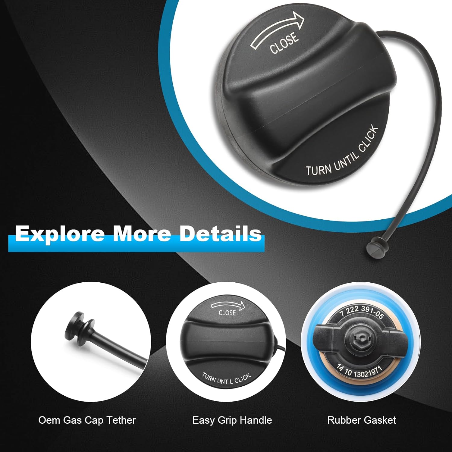 16117222391Gas Cap Fuel Cap for BMW Mini Cooper Countryman