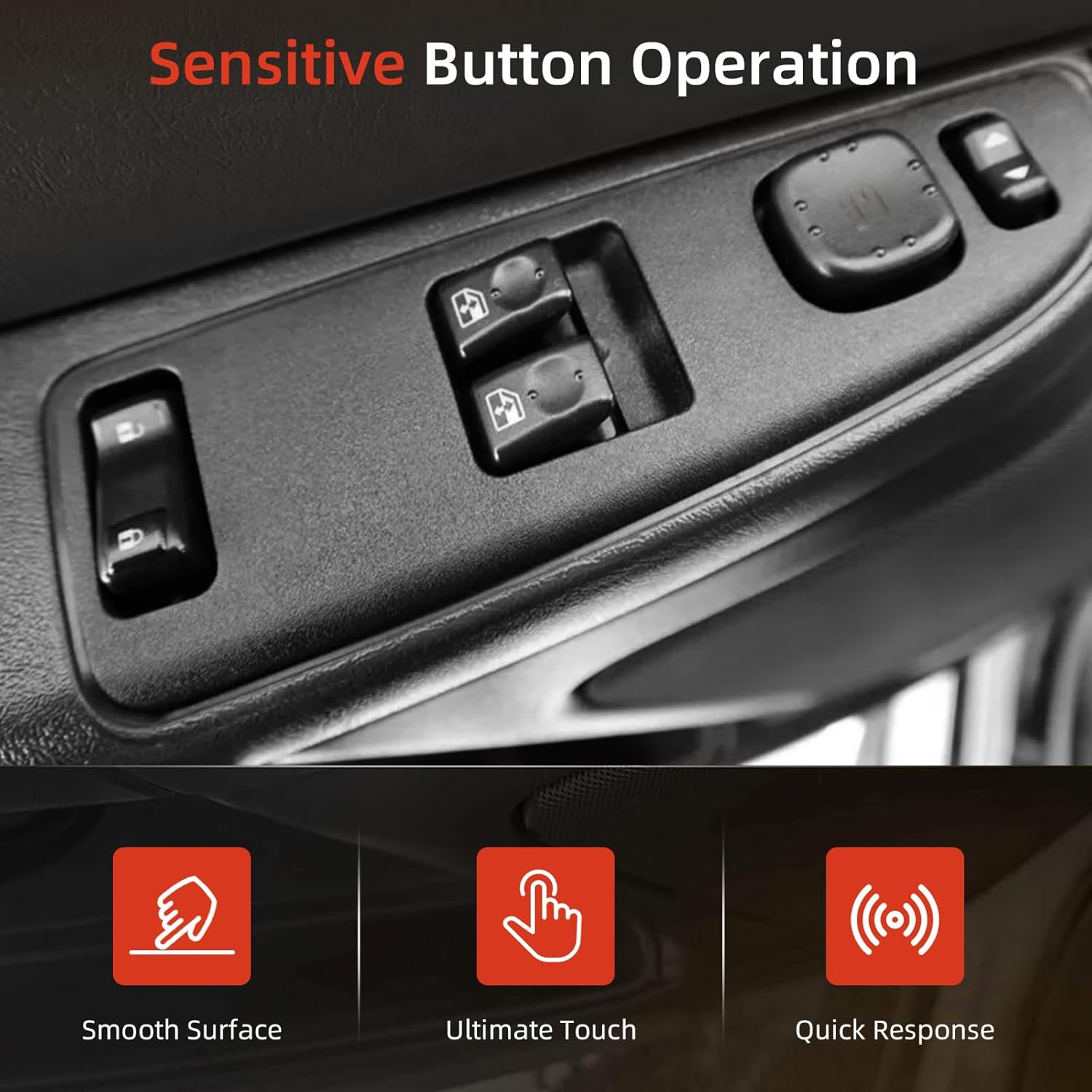 15883322 DWS-248 Driver Side Master Power Window Switch, Door Lock & Folding Mirror Module for Chevy  & GMC
