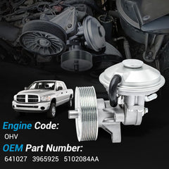 5102084AA Mechanical Engine Brake Vacuum Pump Compatible with Dodge Ram 2500 3500 5.9L 6.7L Cummins 64-1027