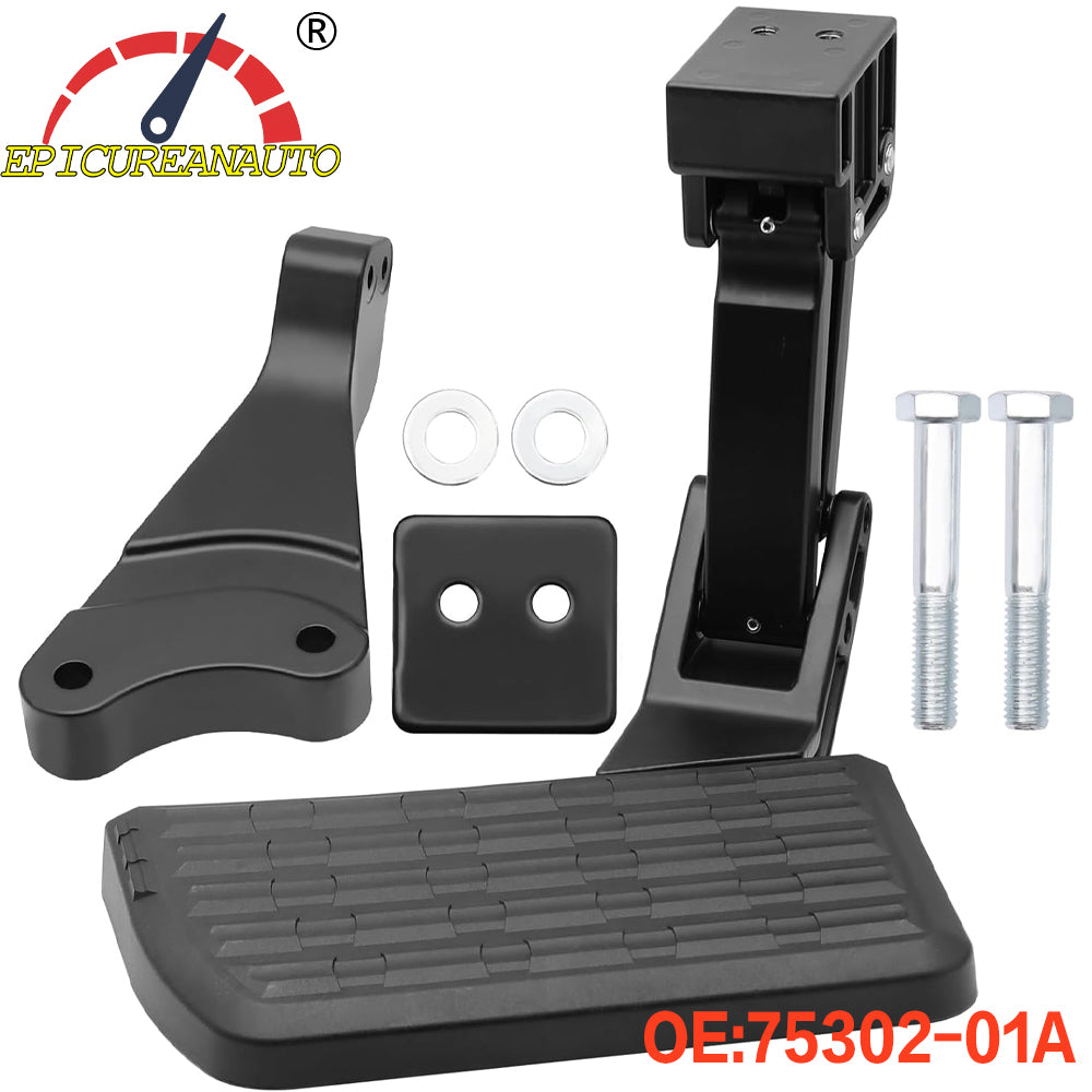 Rear Bed Step for 2006-2014 Ford F150 Retractable Bumper Tailgate Step, Folding Truck Tailgate Step, Replacement 75302-01A