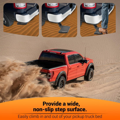 Rear Bed Step for 2006-2014 Ford F150 Retractable Bumper Tailgate Step, Folding Truck Tailgate Step, Replacement 75302-01A - Epicureanauto - 75302-01A