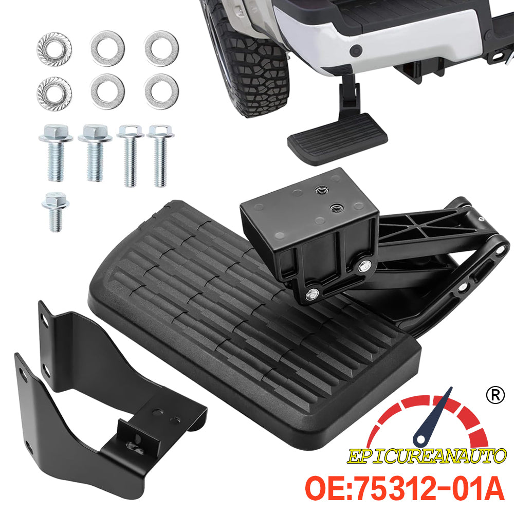 Rear Bed Step Retractable Bumper Step for Ford F150 2015-2020 Retractable Truck Bed Step for Ford,Folding Truck Tailgate Step