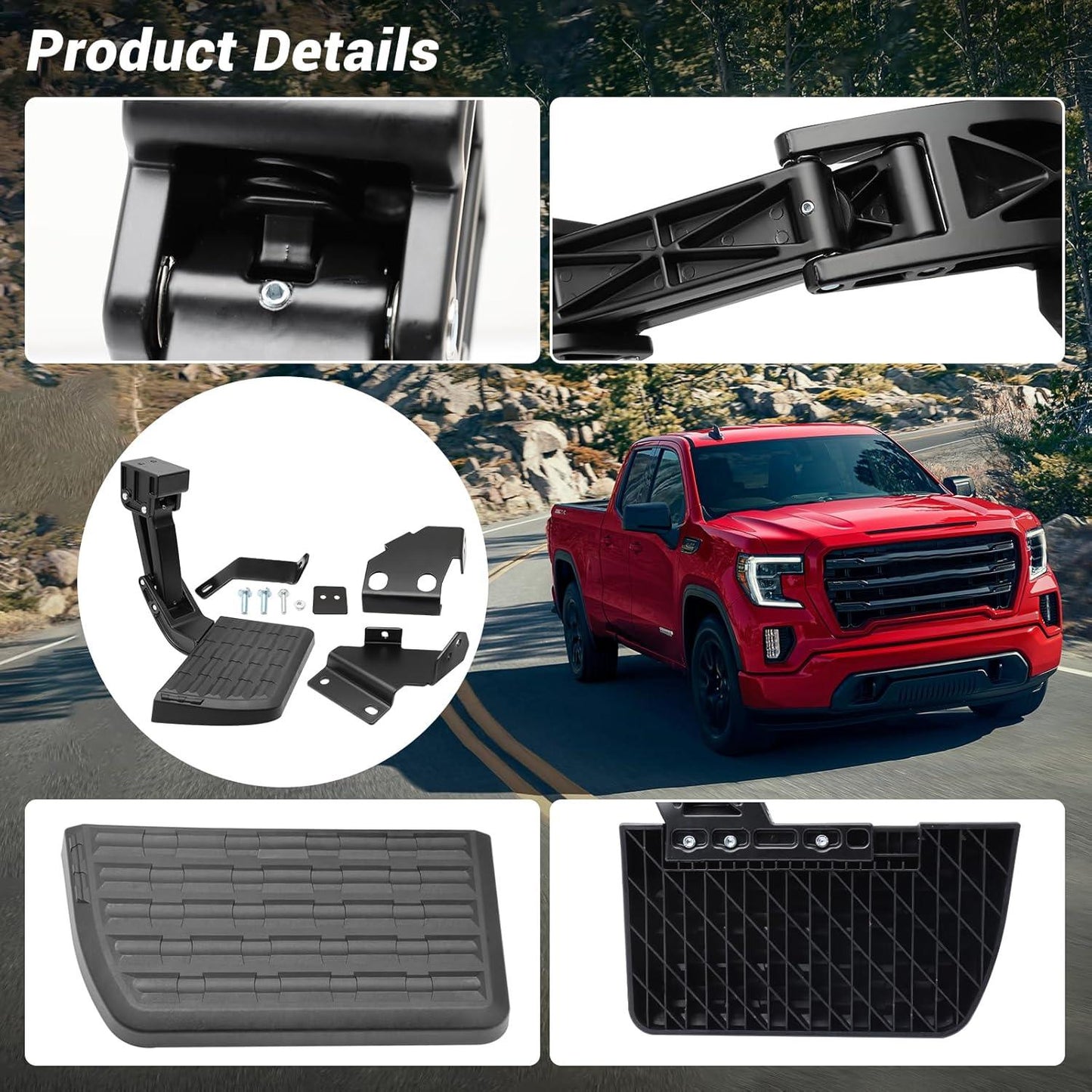 Truck Rear Bed Step for 2019-2024 Chevrolet Silverado 1500 & GMC Sierra 1500; 2022-2023 Chevrolet Silverado 1500 LD/LTD &GMC Sierra 1500 Limited - Epicureanauto - 75323-01A