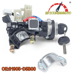 EPICUREANAUTO 81900-D5B00 Ignition Lock Cylinder & Housing for 2016 2017 2018 2019 2020 Kia Optima Ignition Lock Switch Assembly with 2 Keys, Replaces 81905-D4120 81991-35240 Ignition Switch Kits