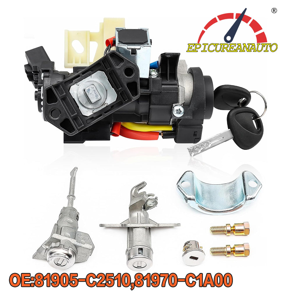 EpicureanAuto Ignition Assembly Ignition Lock Switch Assembly & Ignition Switch Lock Kits