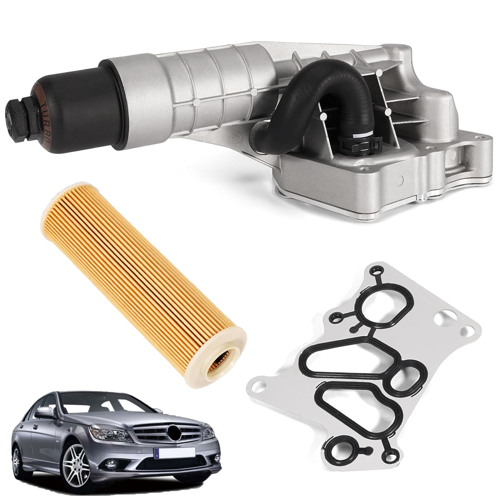 A2711801410_Aluminum_Engine_Oil_Cooler_Oil_Filter_Housing_For_Mercedes_Benz_C180_C200_C204_C230_C250_E200_W212_W204_with_O-ring_Seals