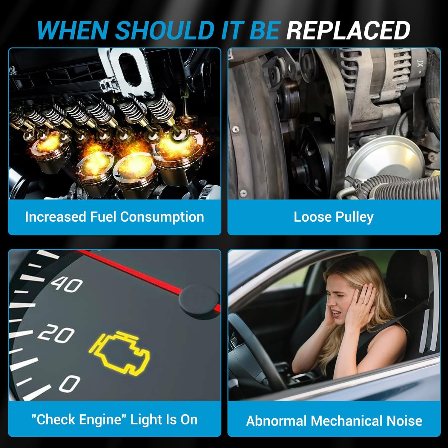 A failing vacuum pump may cause hard brake pedal, rough idling, poor acceleration, or engine stalls. This Isuzu NPR vacuum pump is crafted from high-strength aluminum to withstand extreme engine bay temperatures. Sealed internals resist oil leaks, corrosion, and wear — ideal for commercial fleets and heavy-duty use.
