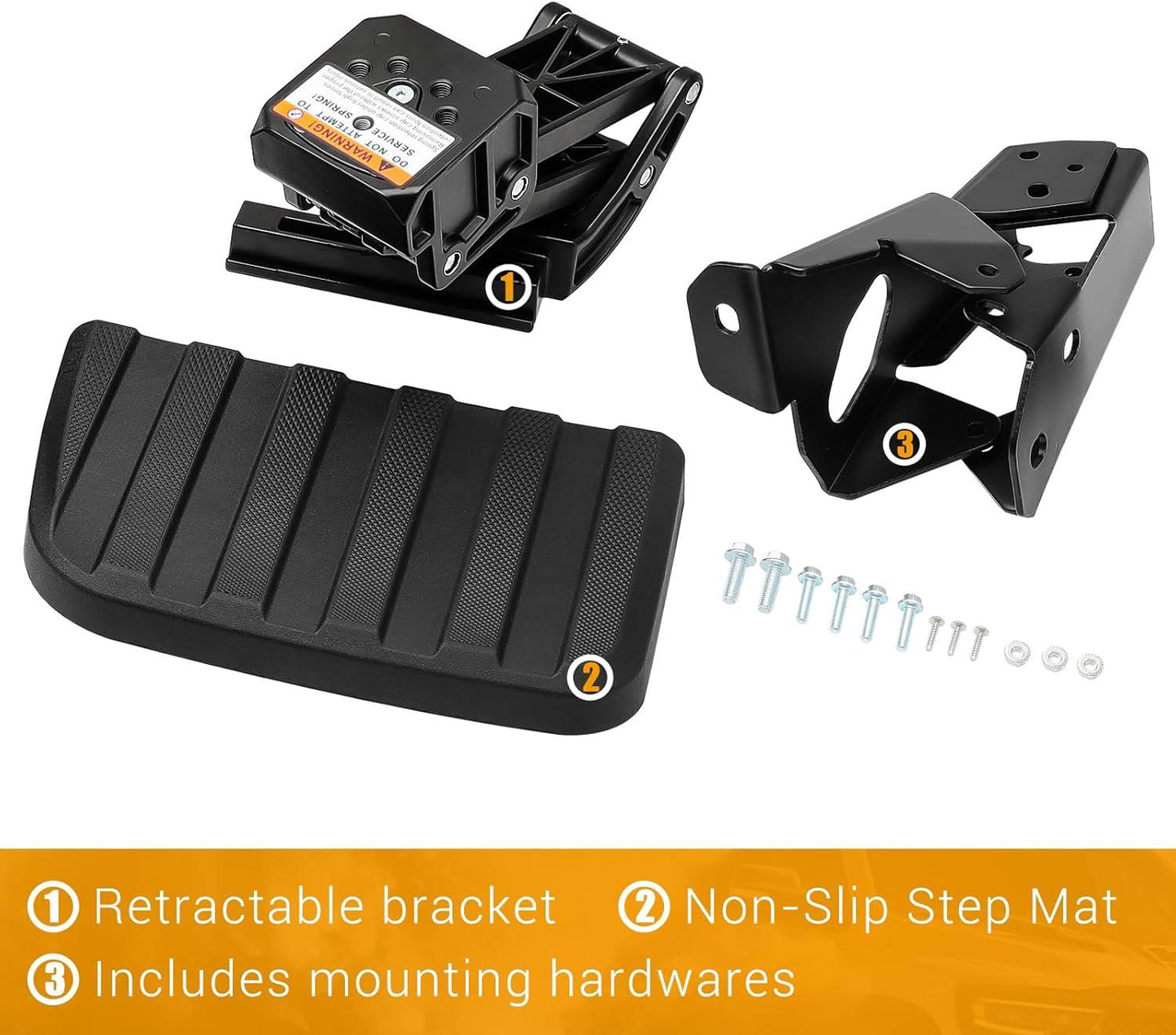 Truck Bed Step Side Step Retractable Step Compatible with Ford F-250 F-350 2023 2024 2025 Bed Step Bumper Step OE:VPC3Z-17A958-A - Epicureanauto - VPC3Z-17A958-A