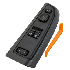 EpicureanAuto Driver Side Power Window Switch and Black Bezel Assembly with Folding Mirror Switch Fit for  Chevrolet,GMC