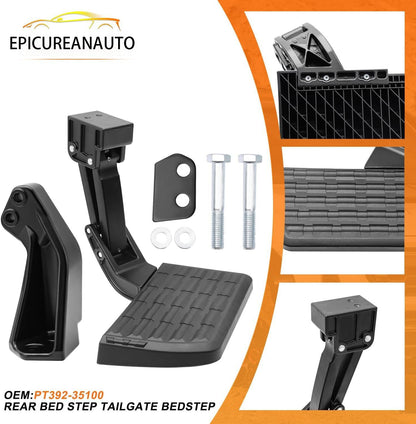 Rear Bed Step Retractable Bed Step Bumper Step for Toyota Tacoma 2012 2013 2014 2015 2016 2017 2018 2019 2020 2021 2022 2023 Truck Bed Steps ‎ - Epicureanauto - PT392-35100