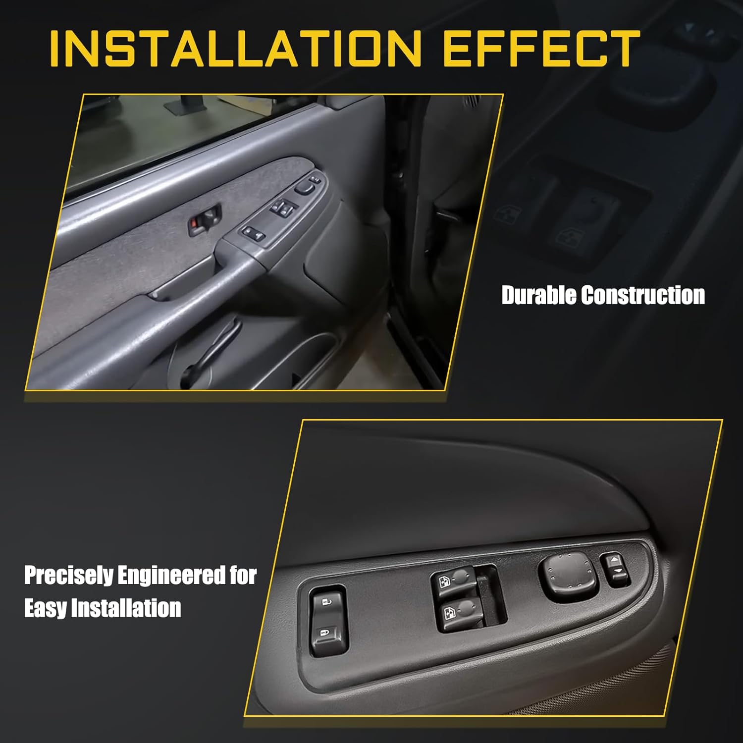 Quality Material & Perfect Replacement : This 2003 2004 2005 Chevy Silverado Window Switch made of High impact Material with Durable & Long Lasting Life. And You can install the Power Window Switch Easily without Modifing ,Just Plug and Play