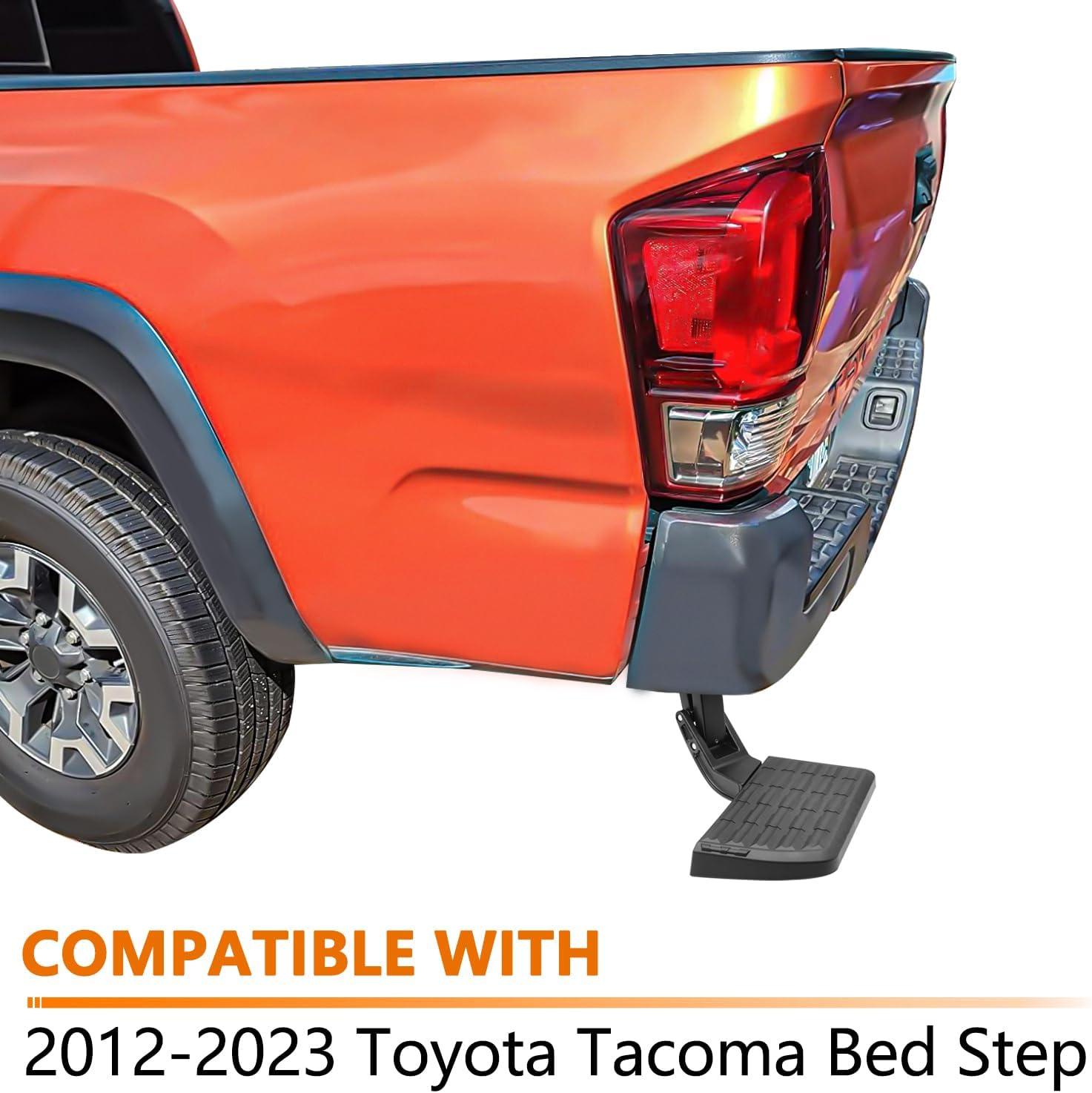 Rear Bed Step Retractable Bed Step Bumper Step for Toyota Tacoma 2012 2013 2014 2015 2016 2017 2018 2019 2020 2021 2022 2023 Truck Bed Steps ‎ - Epicureanauto - PT392-35100