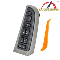 epicureanauto 15883319 Master Power Window Switch & Gray Bezel Assembly with Folding Mirror Switch Fit for 2003-2006 Chevy Silverado Avalanche Suburban Tahoe, GMC Sierra Yukon, Hummer H2, Escalade, 920-022